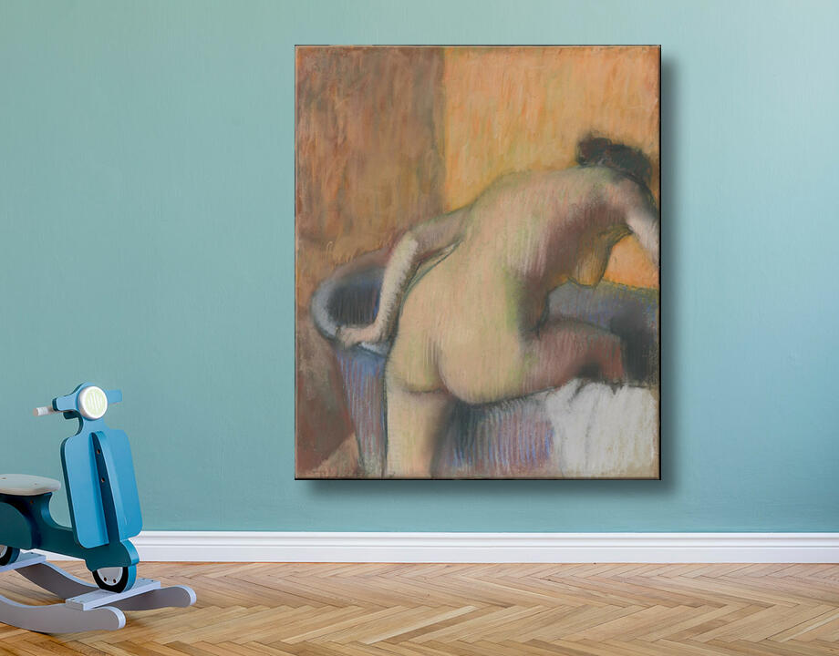 Edgar Degas : Baigneuse entrant dans une baignoire