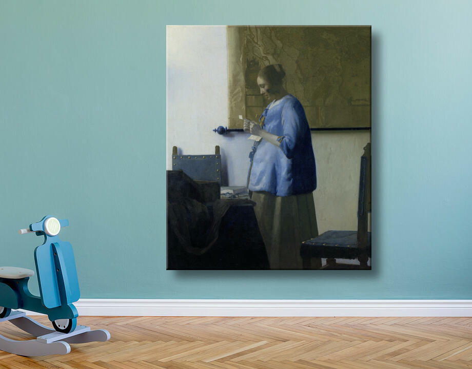 Johannes Vermeer : La Femme en bleu lisant une lettre