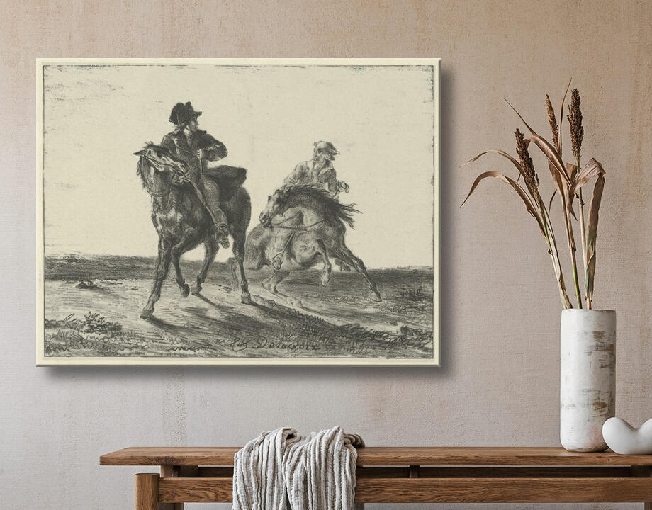 Eugène Delacroix : Steenie ou Redgauntlet poursuivi par un gobelin à cheval