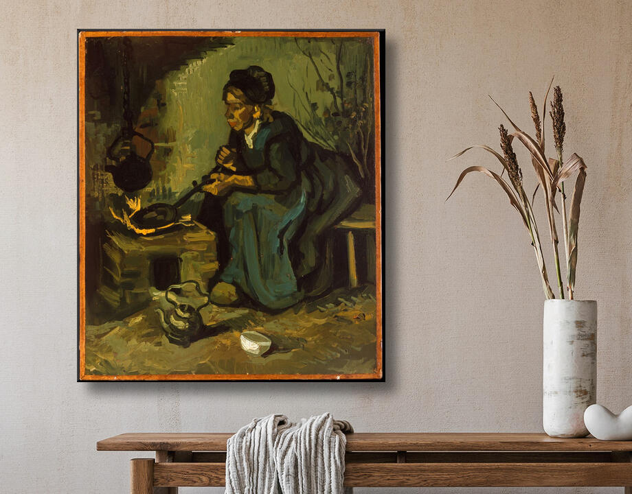 Vincent van Gogh : La cuisine paysanne par une cheminée