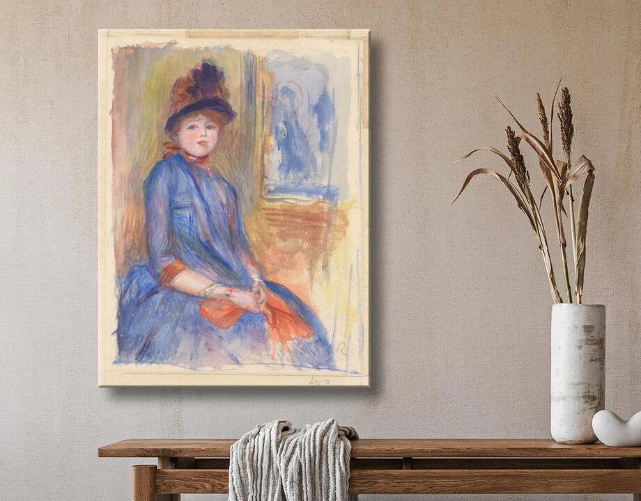 Auguste Renoir : Jeune fille en robe bleue