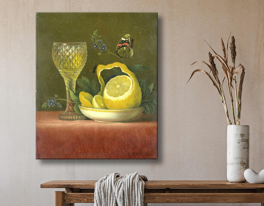 Maria Margaretha van Os : Nature morte au citron et verre taillé