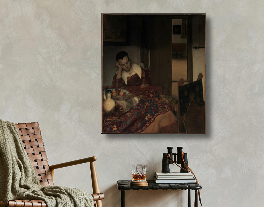 Johannes Vermeer : Une jeune fille assoupie