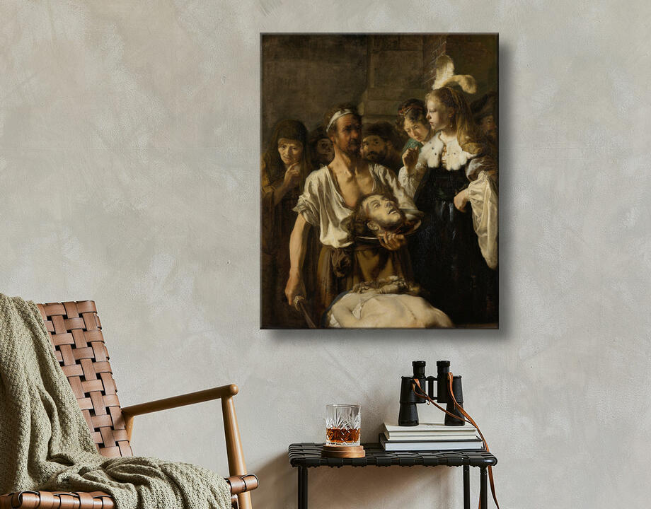 Rembrandt van Rijn : Salomé reçoit la tête de Jean-Baptiste