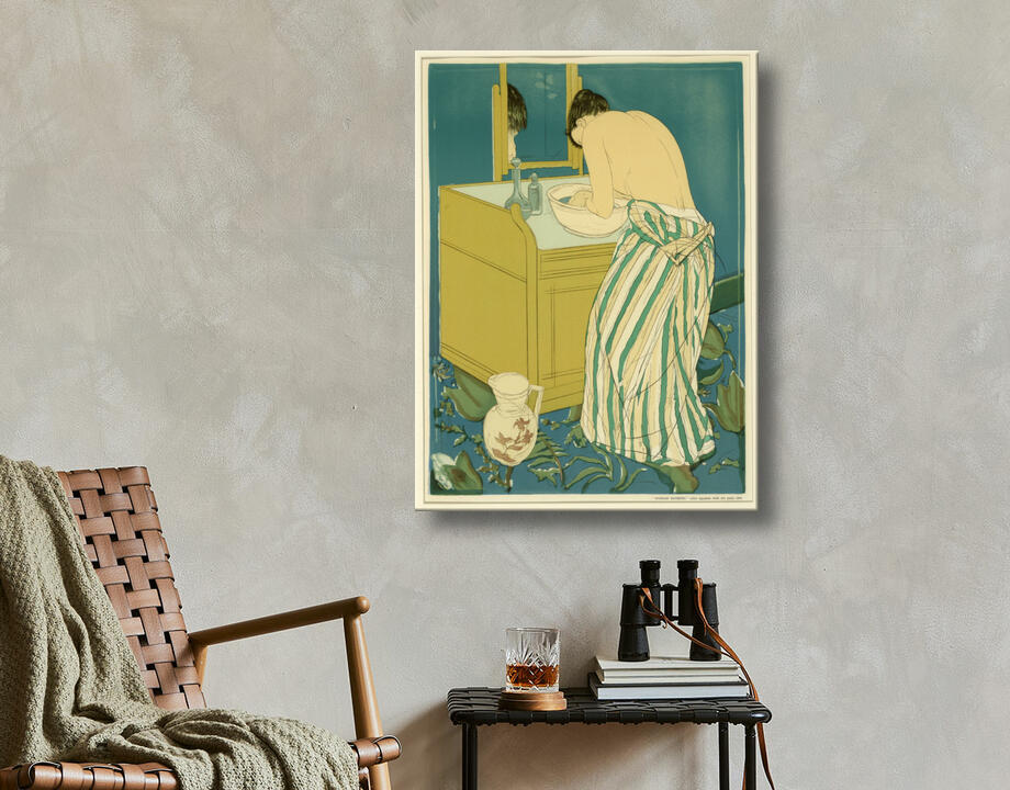 Mary Cassatt, born Allegheny City, PA 1844-died Mesnil-Theribus, France 1926 : Femme au bain (affiche)