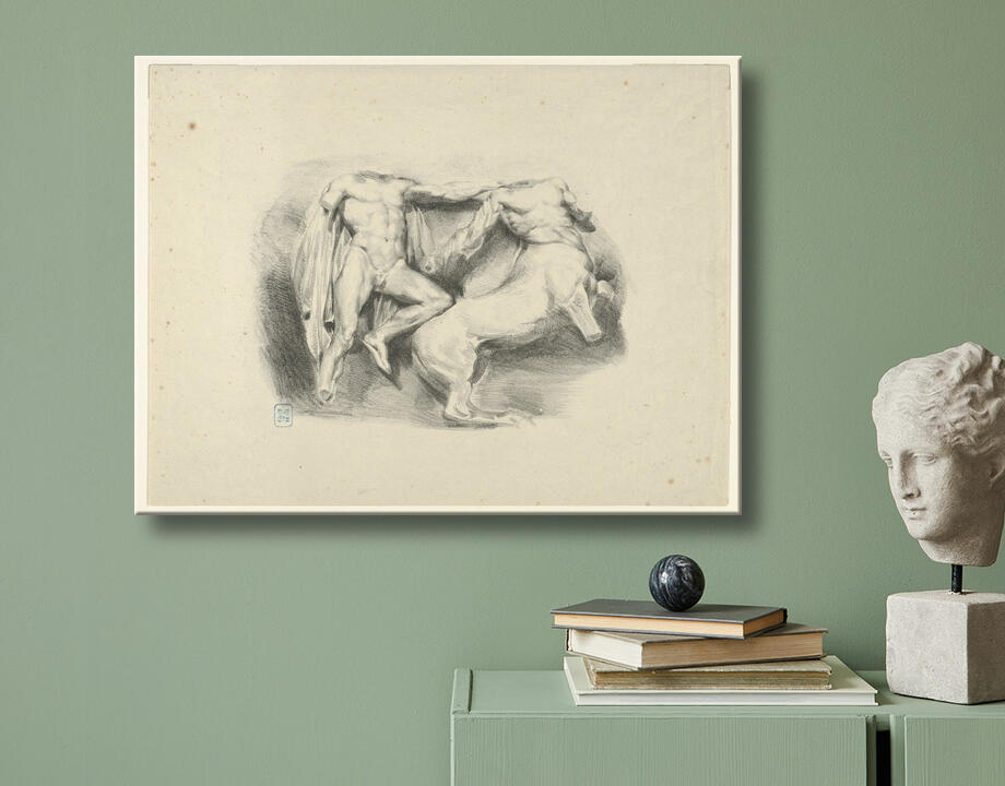 Eugène Delacroix : Thésée conquérant du centaure Eurytus