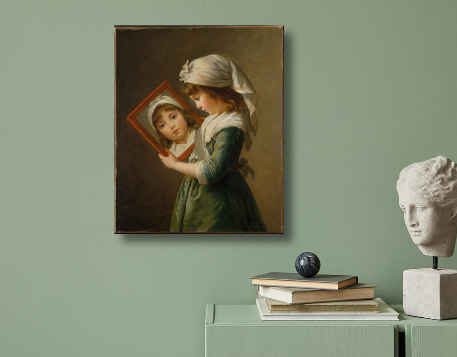 Elisabeth Louise Vigée Le Brun : Julie Le Brun (1780-1819) se regardant dans un miroir