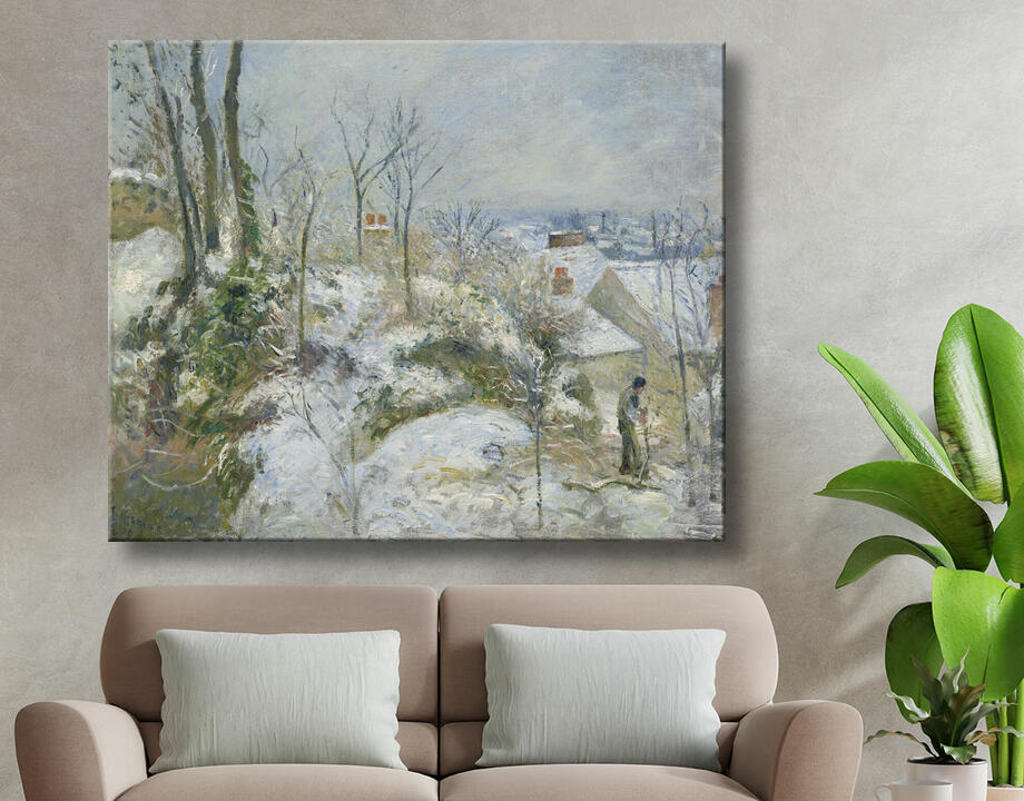 Camille Pissarro : Lapin Warren à Pontoise, Neige
