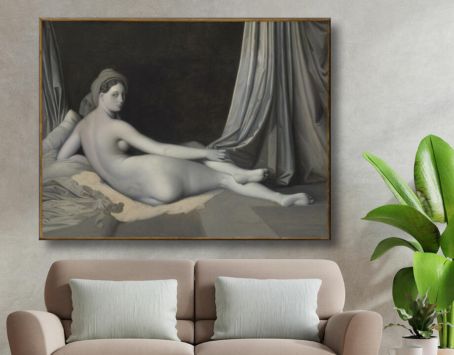 Jean Auguste Dominique Ingres : Odalisque in Grisaille