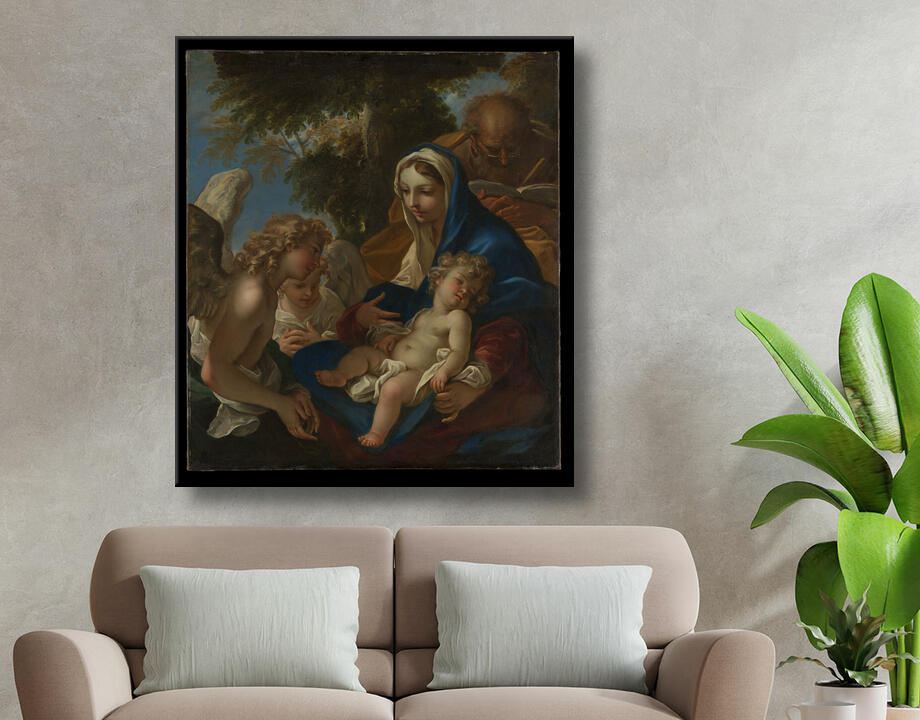 Sebastiano Ricci : La Sainte Famille avec des anges