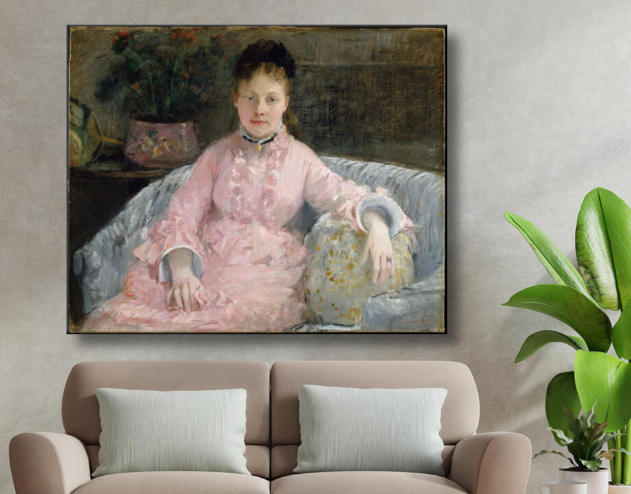 Berthe Morisot : The Pink Dress (Albertie-Marguerite Carré, later Madame Ferdinand-Henri Himmes, 1854–1935)