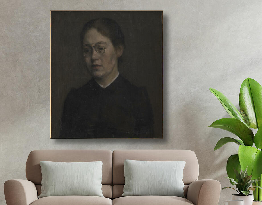 Hammershøi, Vilhelm : Le Peintre Elisabeth Wandel