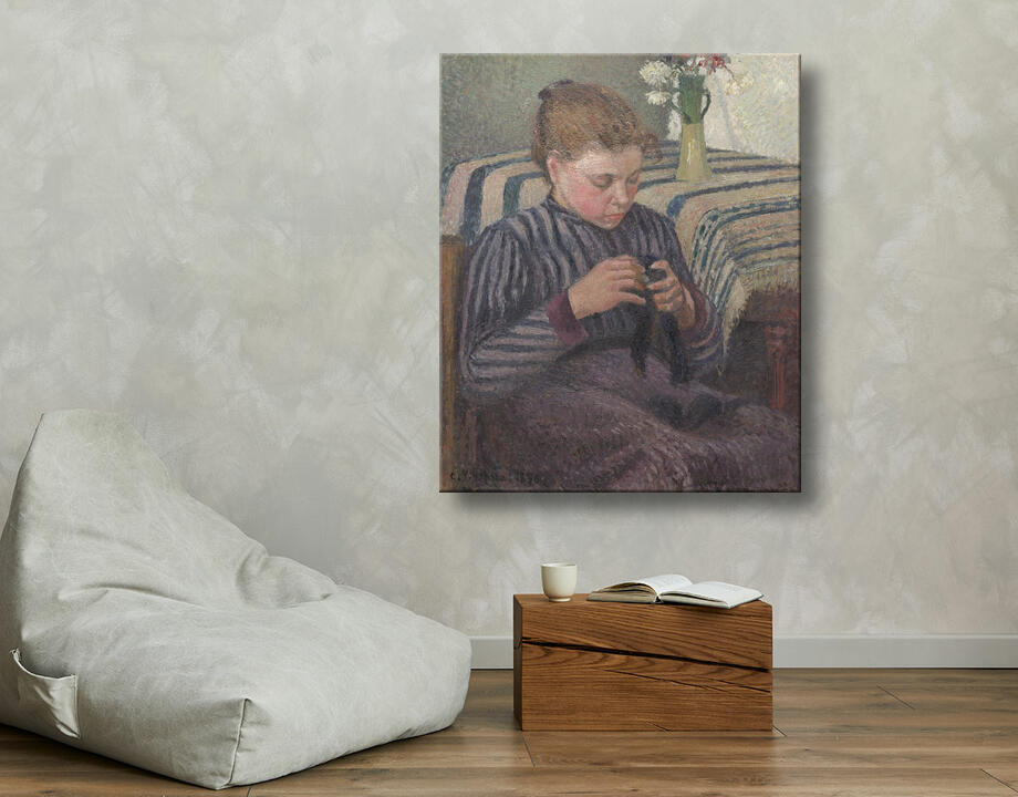 Camille Pissarro : femme réparant