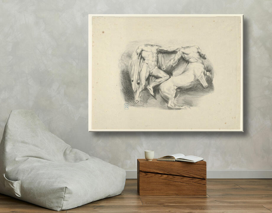 Eugène Delacroix : Thésée conquérant du centaure Eurytus