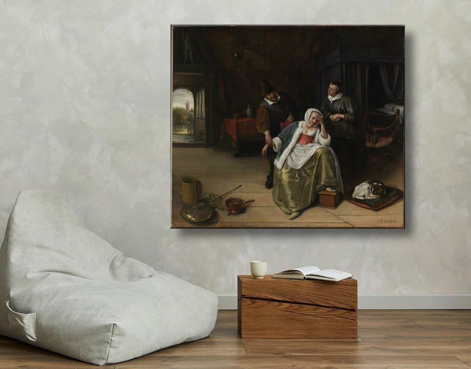 Jan Steen : La jeune fille malade d