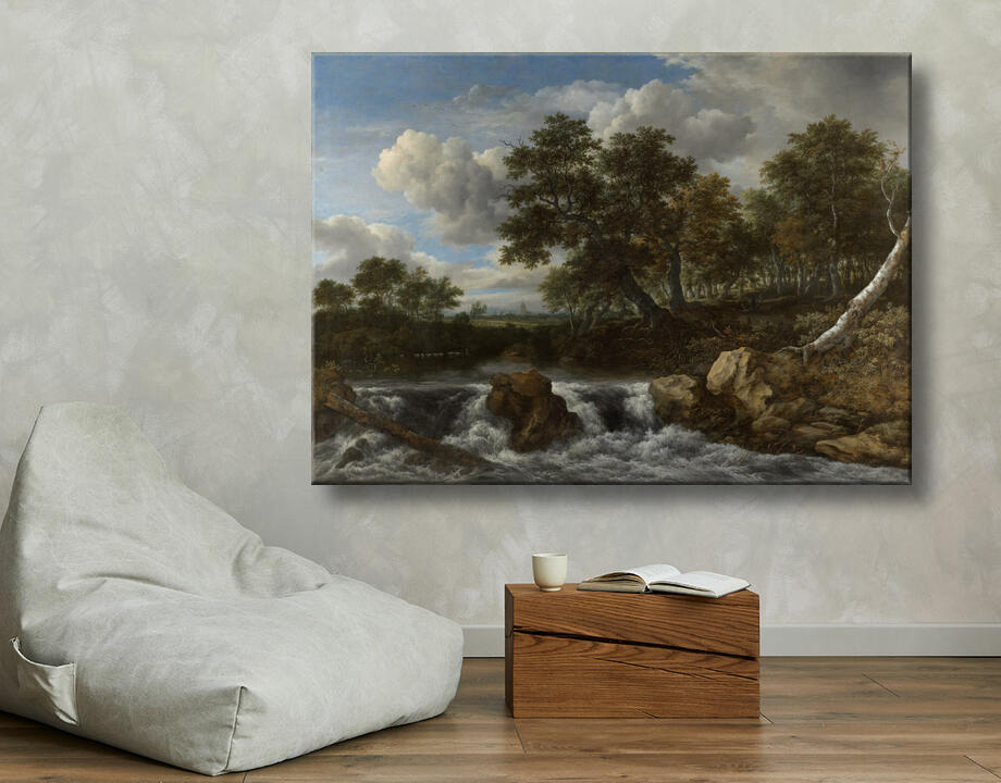 Jacob Isaacksz van Ruisdael : Paysage avec cascade