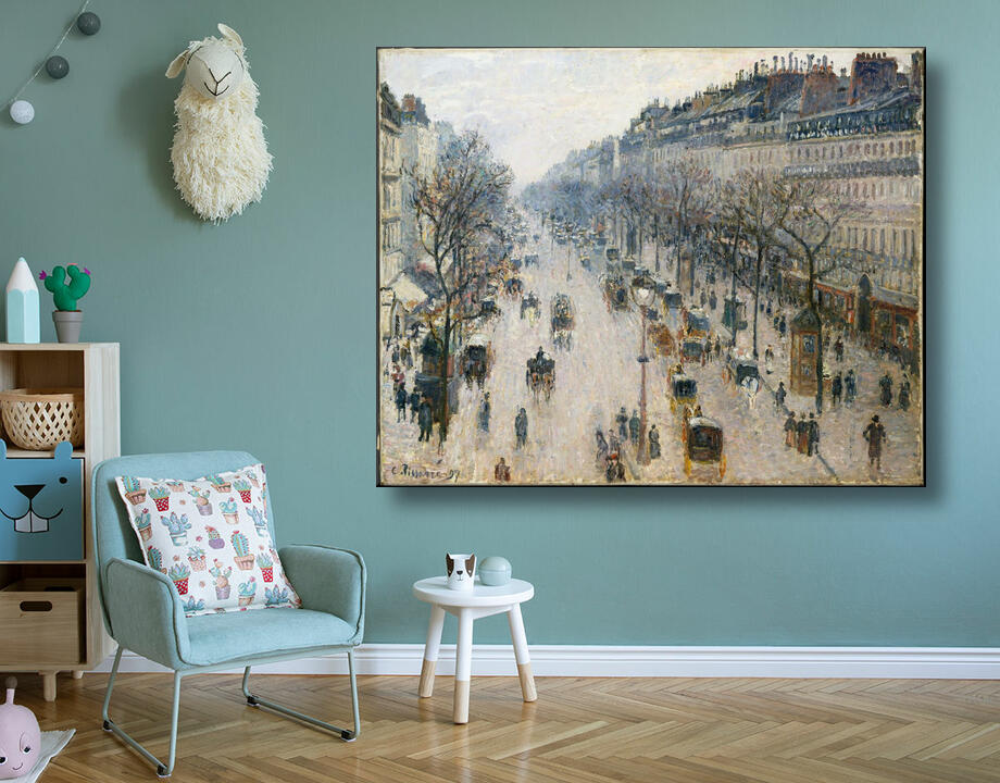 Camille Pissarro : Le boulevard Montmartre un matin d