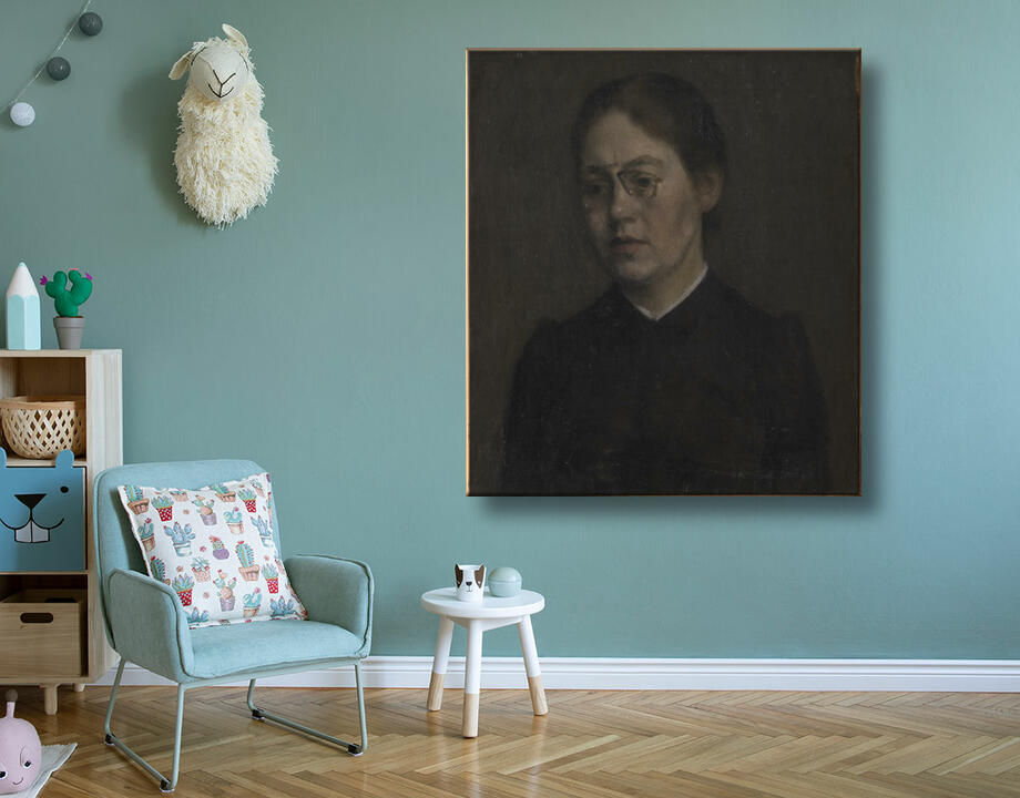 Hammershøi, Vilhelm : Le Peintre Elisabeth Wandel