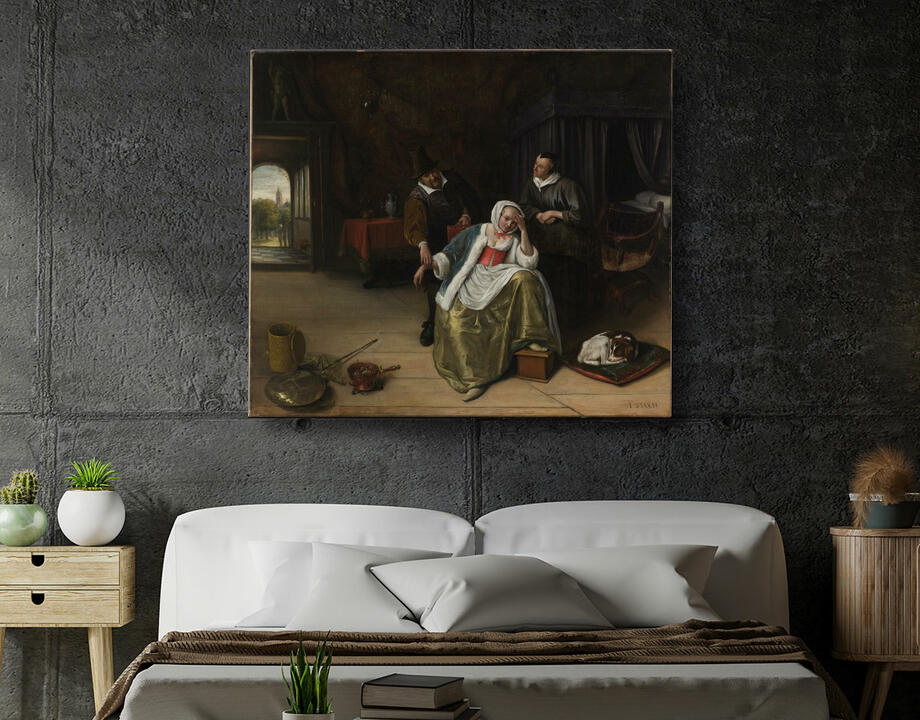 Jan Steen : La jeune fille malade d