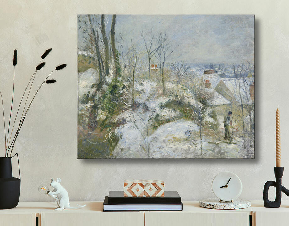 Camille Pissarro : Lapin Warren à Pontoise, Neige