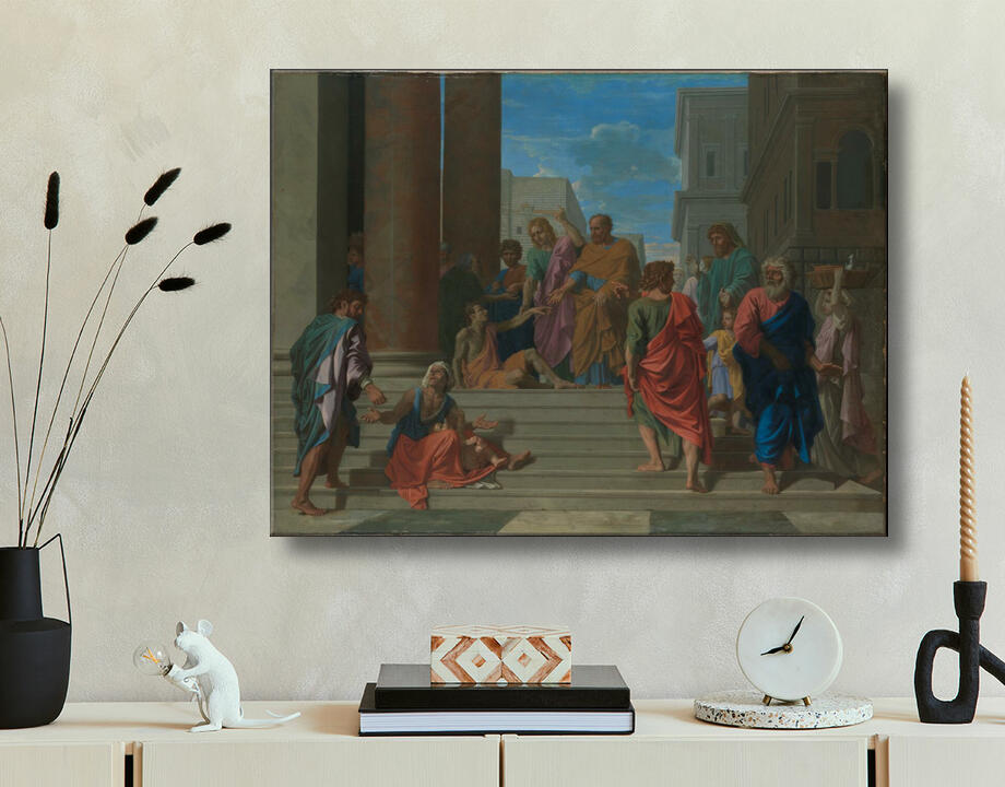 Nicolas Poussin : Saints Pierre et Jean guérissant le boiteux