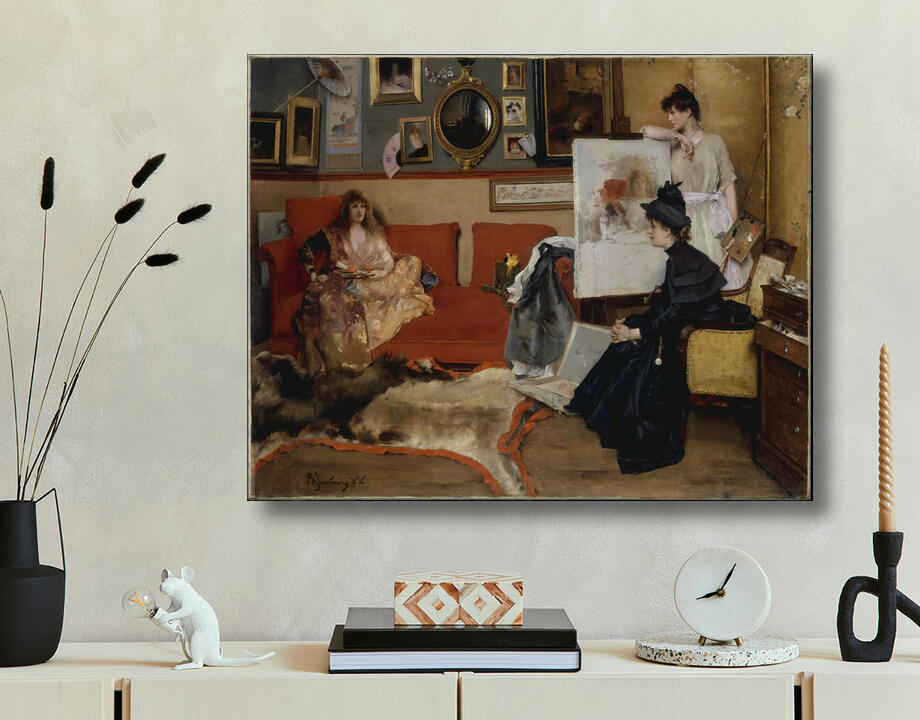 Alfred Stevens : Dans le studio