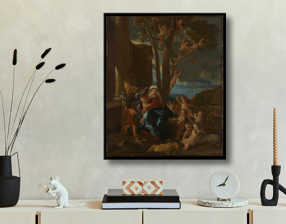 Nicolas Poussin : La Sainte Famille avec saint Jean-Baptiste