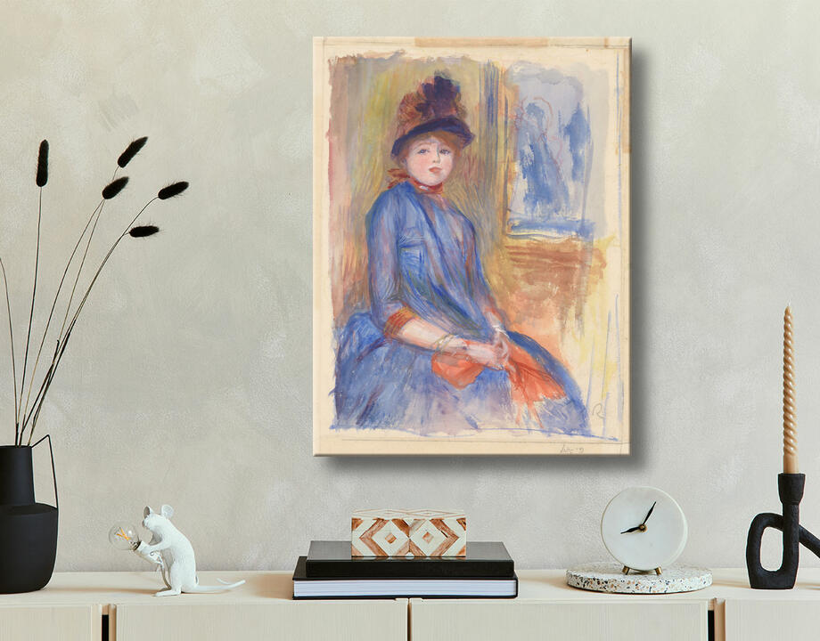 Auguste Renoir : Jeune fille en robe bleue