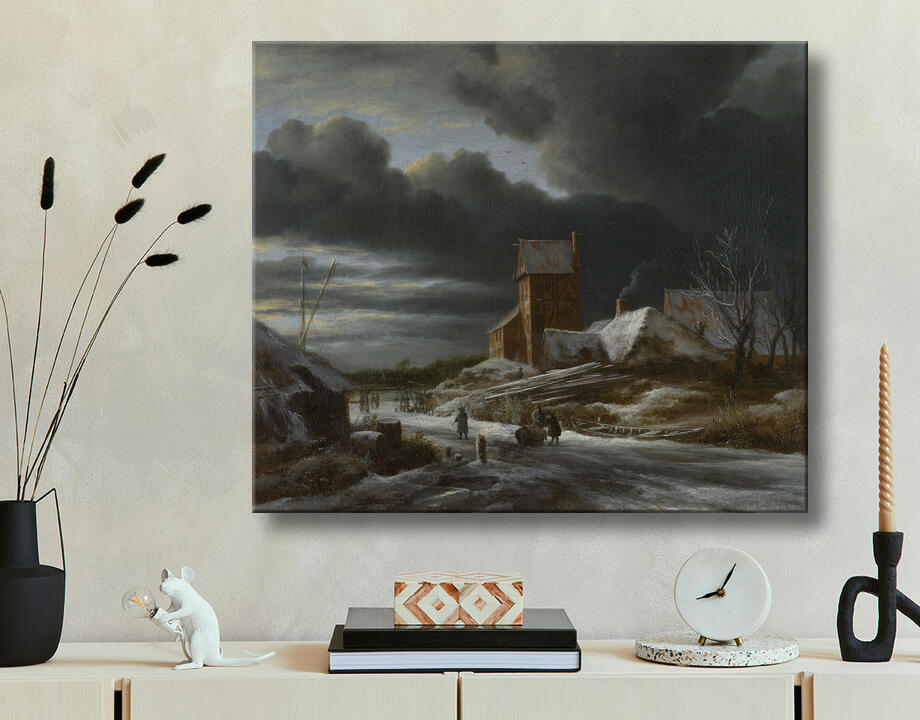 Jacob Isaacksz van Ruisdael : Paysage d'hiver