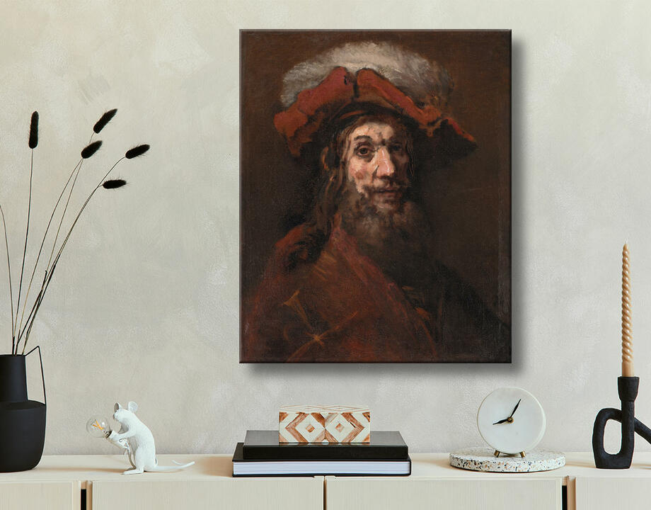 Rembrandt van Rijn : Esquisse pour Le chevalier au faucon, dit "Le Croisé"