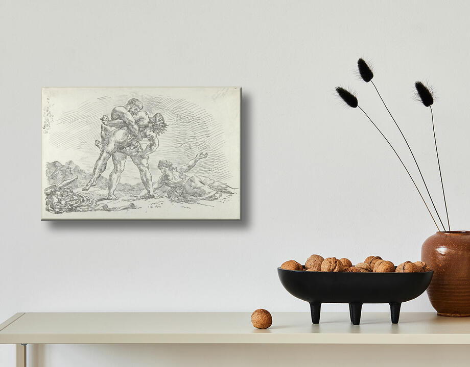 Eugène Delacroix : Hercule et Antée