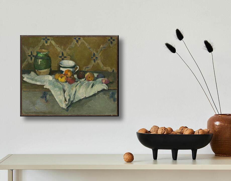 Paul Cézanne : Nature morte avec pot, tasse et pommes