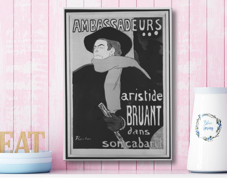 Henri de Toulouse-Lautrec : Ambassadeurs:  Aristide Bruant