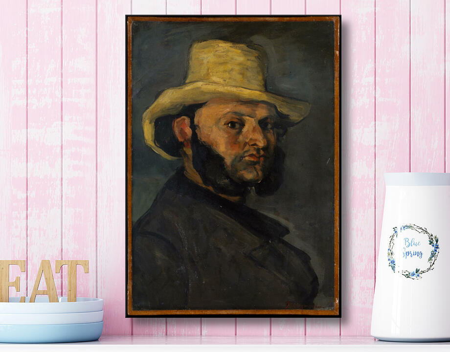 Paul Cézanne : Gustave Boyer (né en 1840) au chapeau de paille