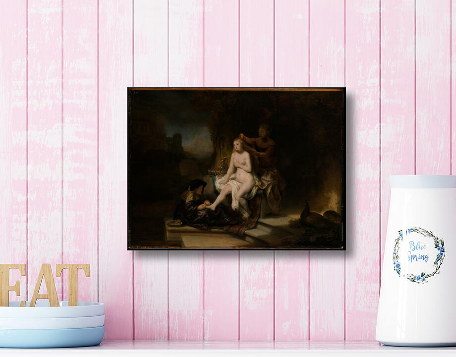 Rembrandt (Rembrandt van Rijn) : Les toilettes de Bethsabée