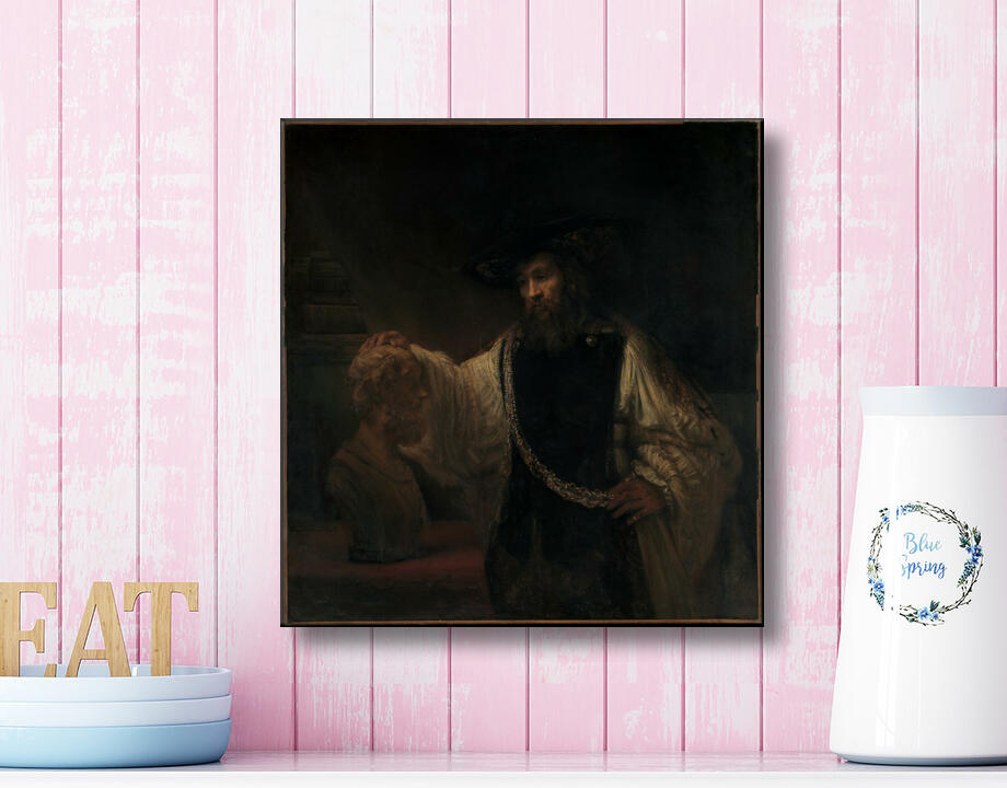 Rembrandt (Rembrandt van Rijn) : Aristote au buste d