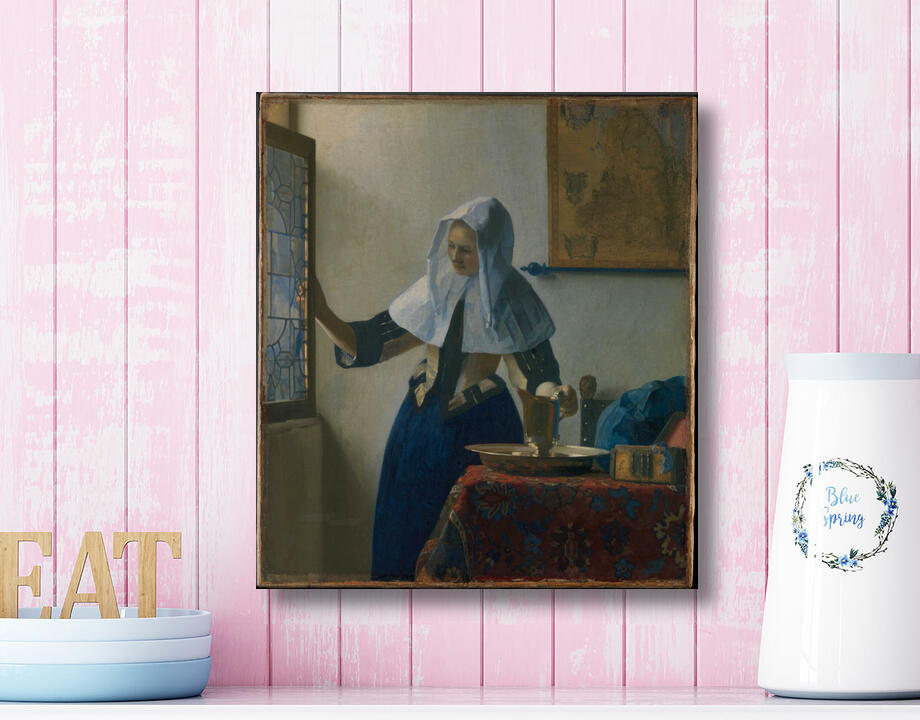 Johannes Vermeer : Jeune femme à l