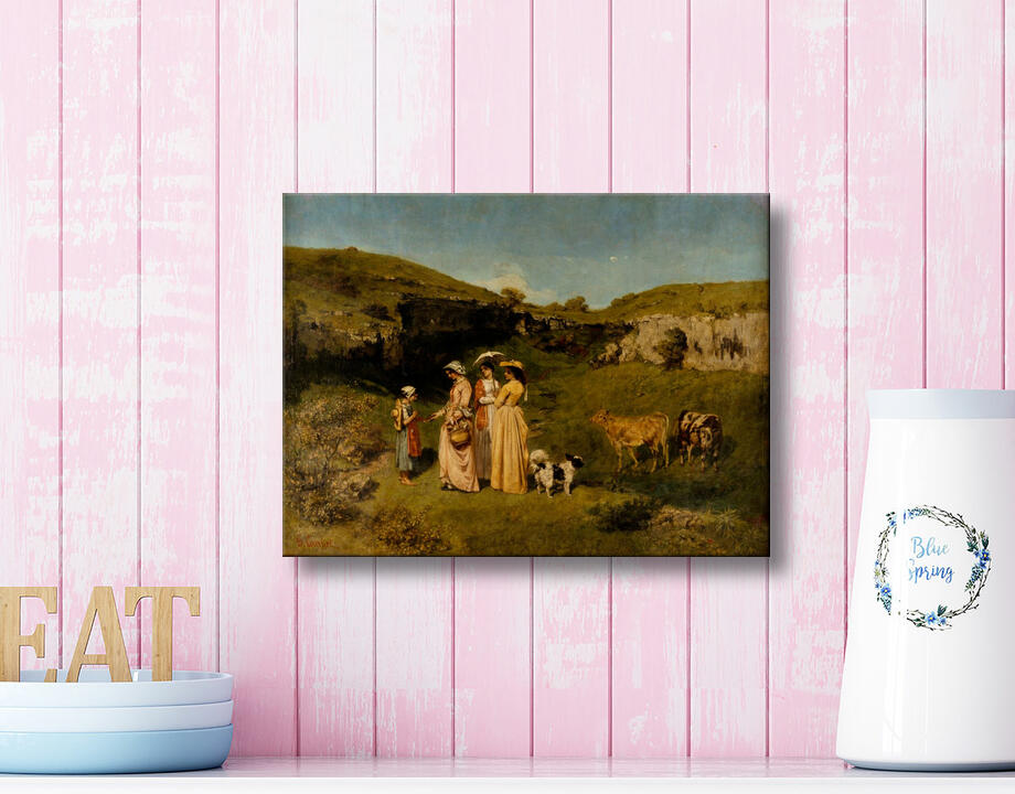 Gustave Courbet : Jeunes filles du village