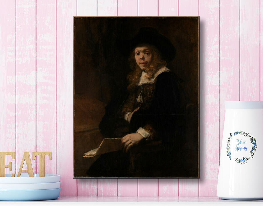 Rembrandt (Rembrandt van Rijn) : Portrait of Gerard de Lairesse
