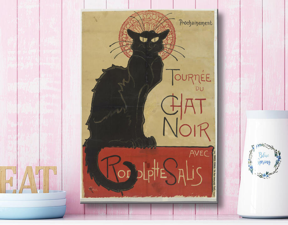 Théophile Alexandre Steinlen : Affiche pour le café du théâtre Le Chat Noir à Paris