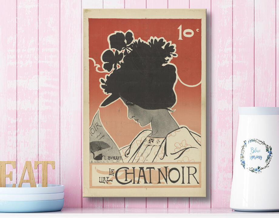 Léonce Burret : Affiche pour le magazine Le Chat Noir