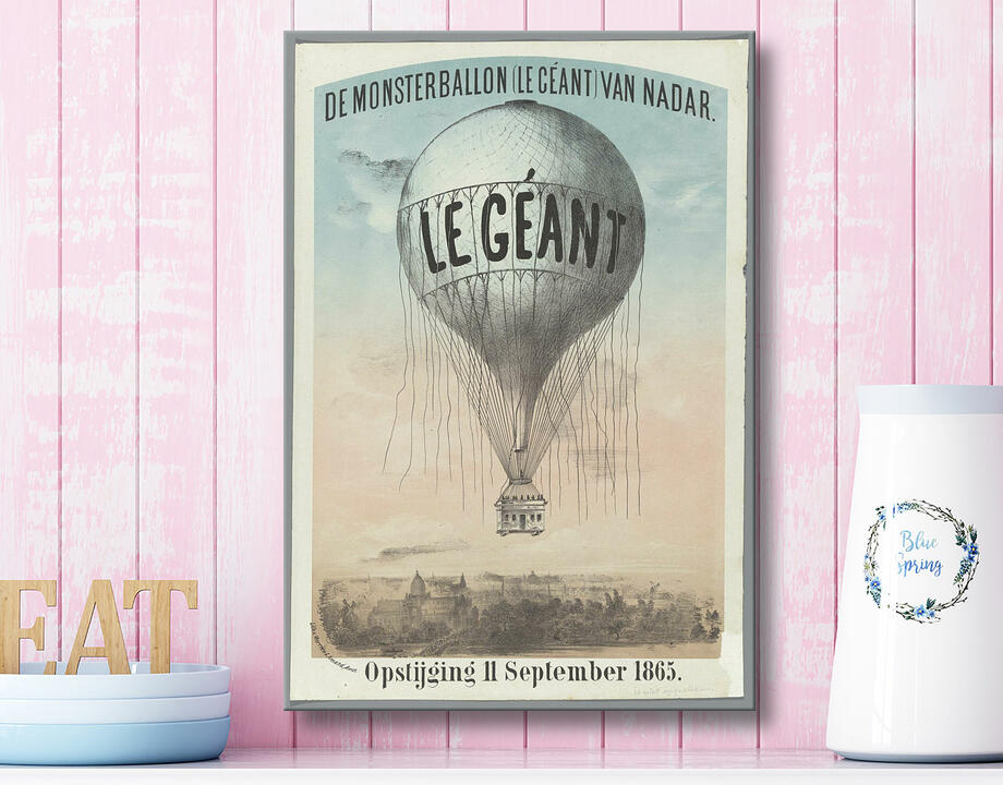 Morriën & Amand : Le Monstre Ballon (Le Géant) de Nadar. Ascension le 11 septembre 1865