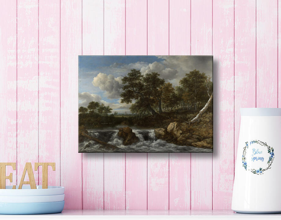 Jacob Isaacksz van Ruisdael : Paysage avec cascade