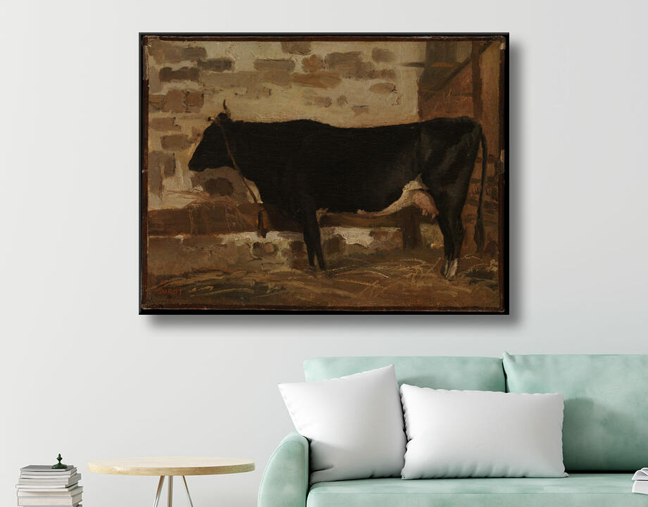 Camille Corot : Vache dans une grange