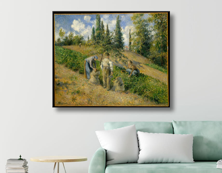 Camille Pissarro : The Harvest, Pontoise (La Récolte, Pontoise)