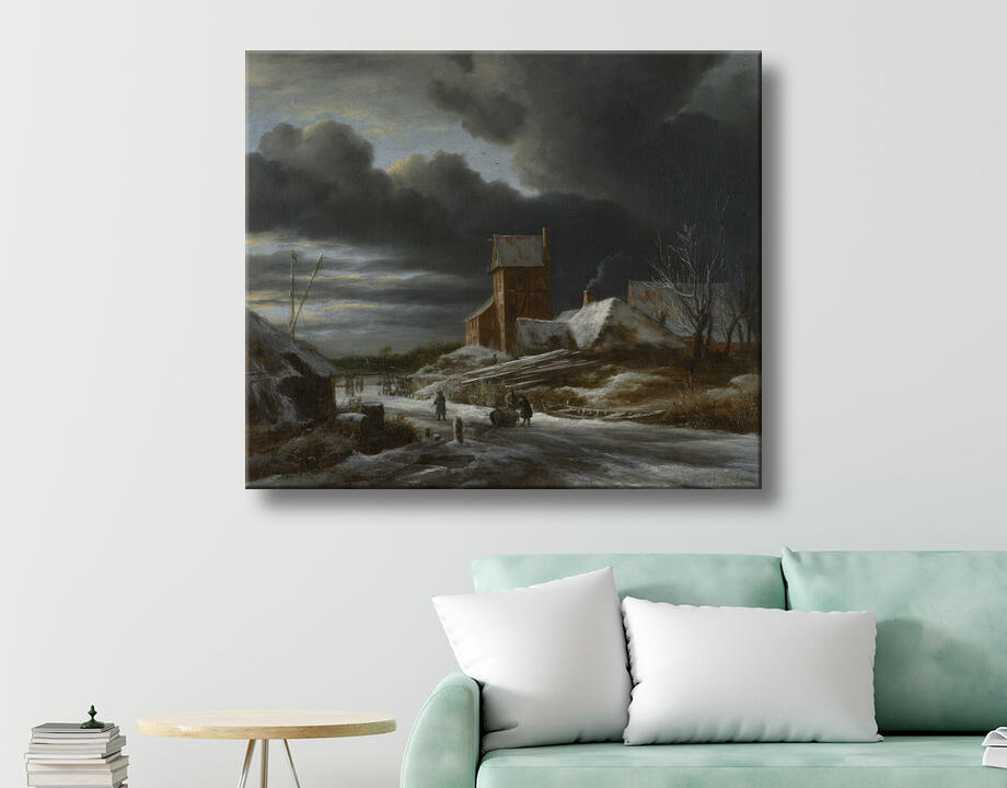 Jacob Isaacksz van Ruisdael : Paysage d'hiver