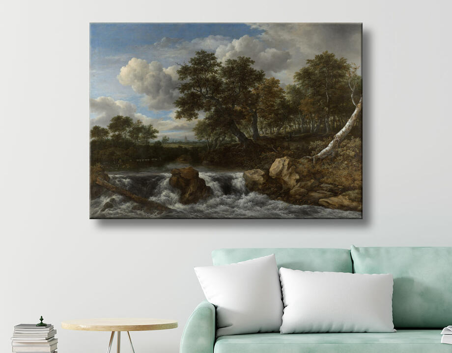 Jacob Isaacksz van Ruisdael : Paysage avec cascade