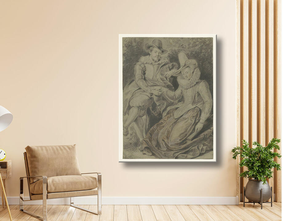 anonymous : Peter Paul Rubens avec sa première épouse Isabella Brant