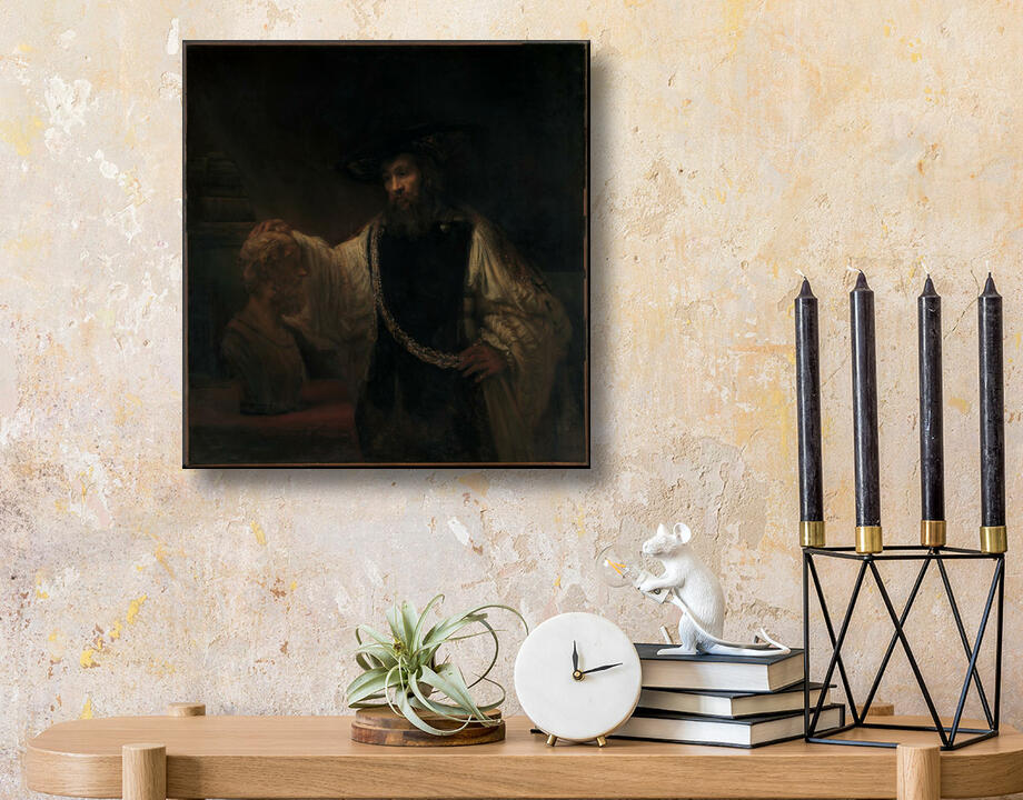Rembrandt (Rembrandt van Rijn) : Aristote au buste d