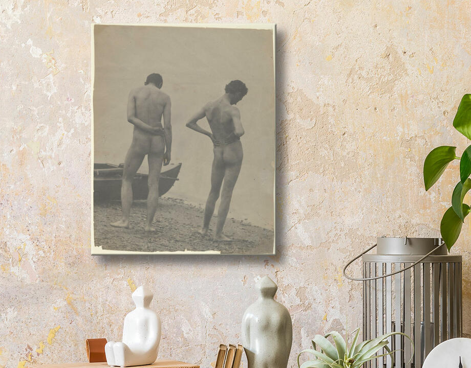 Thomas Eakins : [Thomas Eakins et John Laurie Wallace sur une plage]